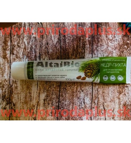 Zubná pasta AltajBio - céder, sibírska jedľa a koloidné striebro 75ml